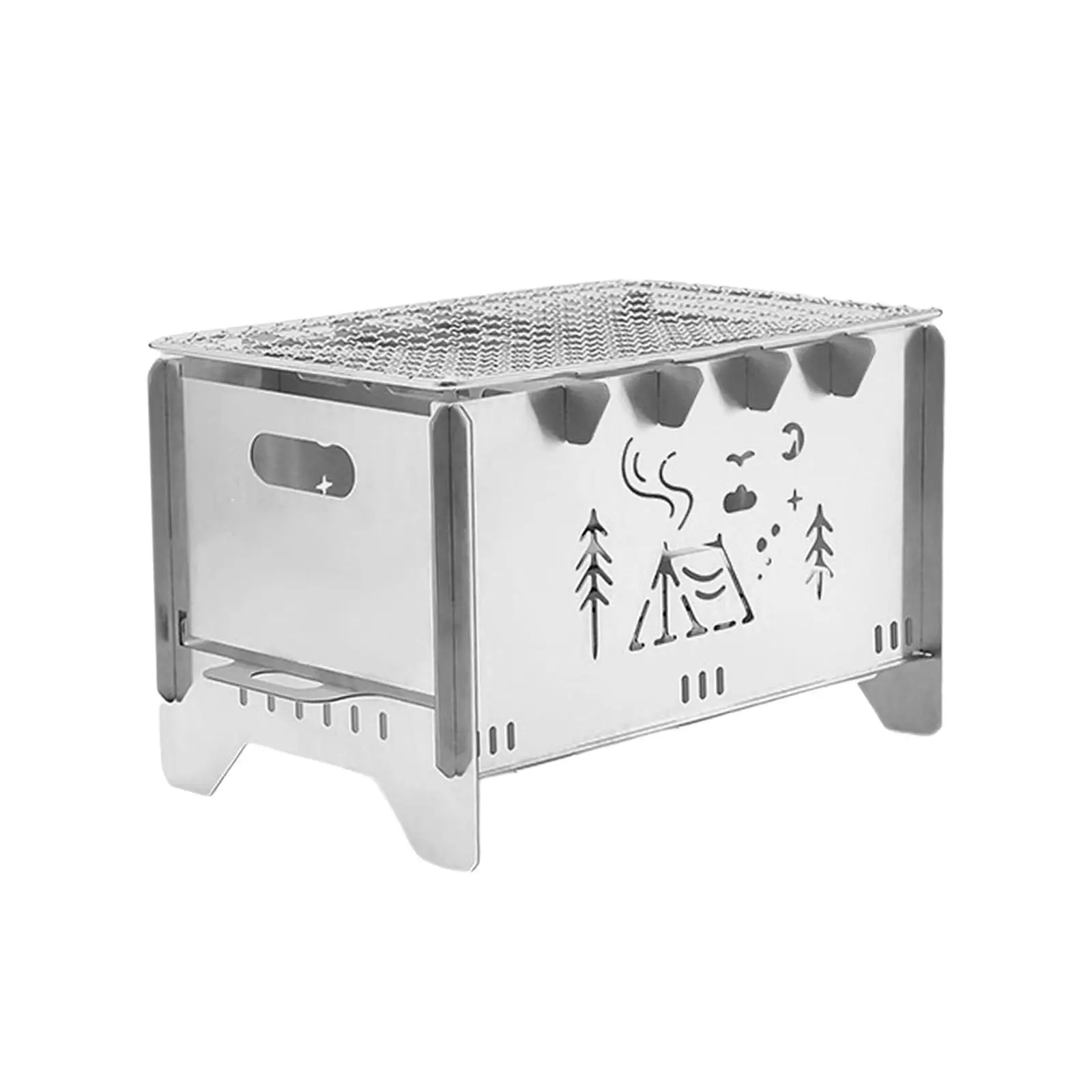 

Detachable BBQ Grill Stove Burner Campfire Grill for Outdoor Picnics Garden