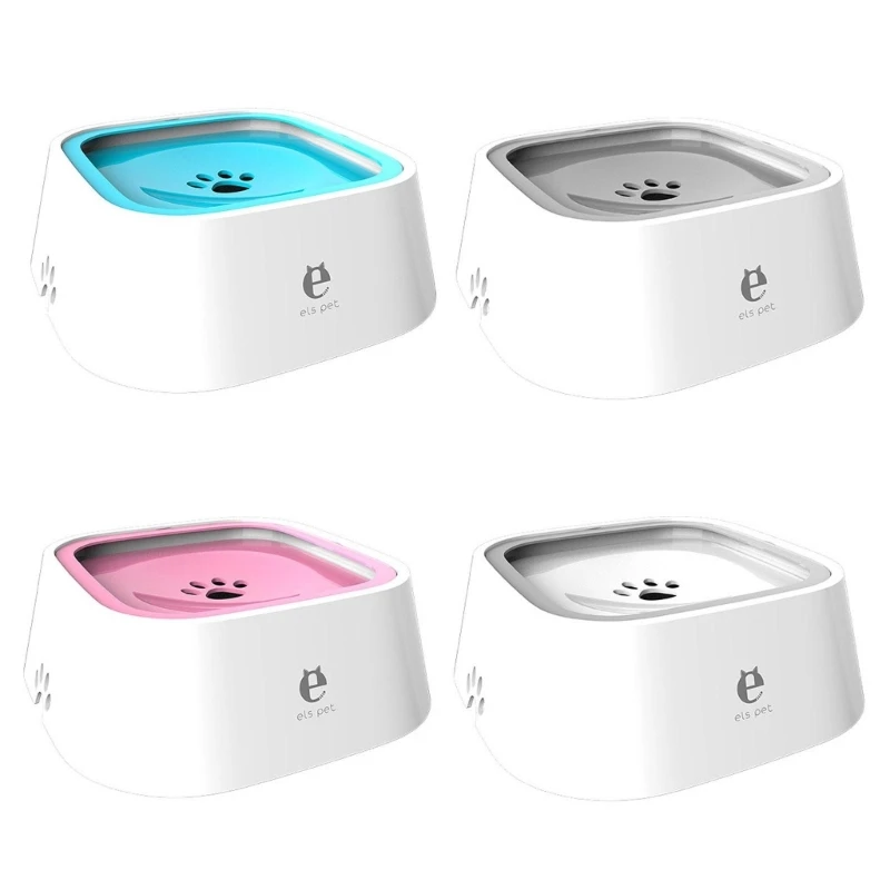 

Dog Bowl Pet Feeding Dogs Feeder Large Capacity No More Wet Mouth Dropship