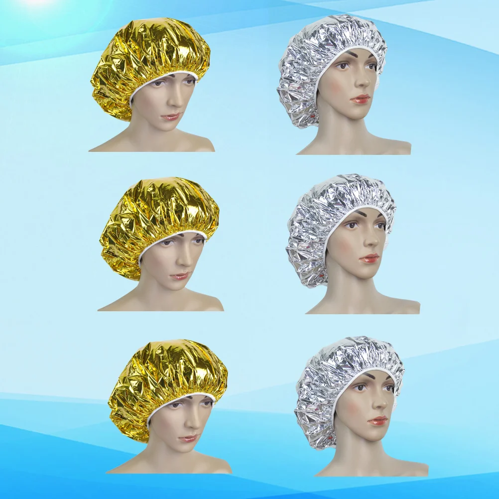 

6 Pcs Hairdressing Cap Spa Accessories Heating Cap Professional Salon Cap Deep Conditioning Heat Cap