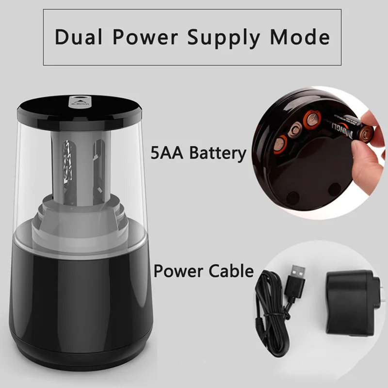 Автоматическая электрическая точилка для карандашей Tenwin простые портативные