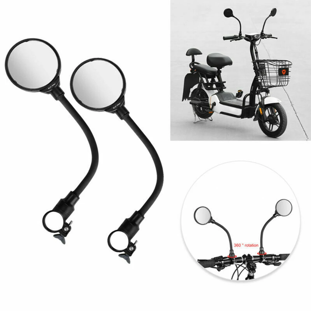 

2Pcs Bicycle Mirror MTB Road Bike Rearview Mirror Handlebar Mirrors Bicycle Accessories Angle Adjustable Cycling Rearview Mirror