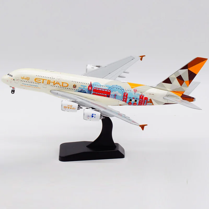 

1/400 Scale JC Wings XX4277 Etihad Airways Airbus A380 A6-APE Alloy Die Cast Passenger Carrying Aircraft Model Collection Gifts