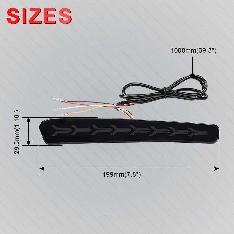 Для Toyota Corolla Sedan US Version 2020 2021 Светодиодный отражатель заднего бампера задний