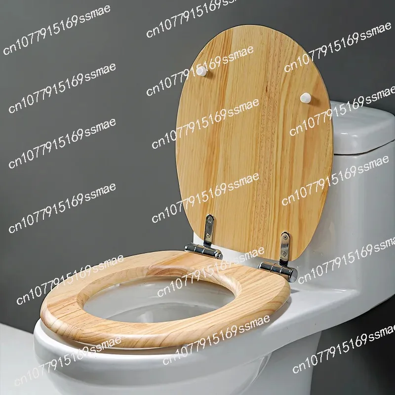 Крышка унитаза бытовая утолщенная деревянная крышка из массива дерева