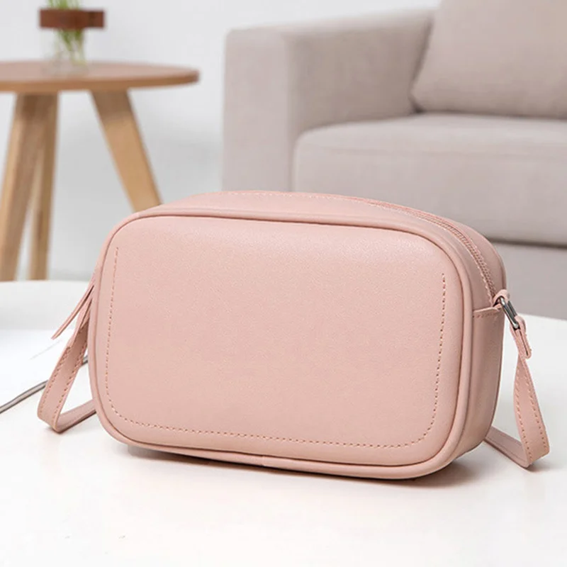 

Vintage Small Shoulder Bag Women PU Leather Crossbody Bag Simple Shopping Lady Purse Girls Messenger Bag Wallet Bolsa