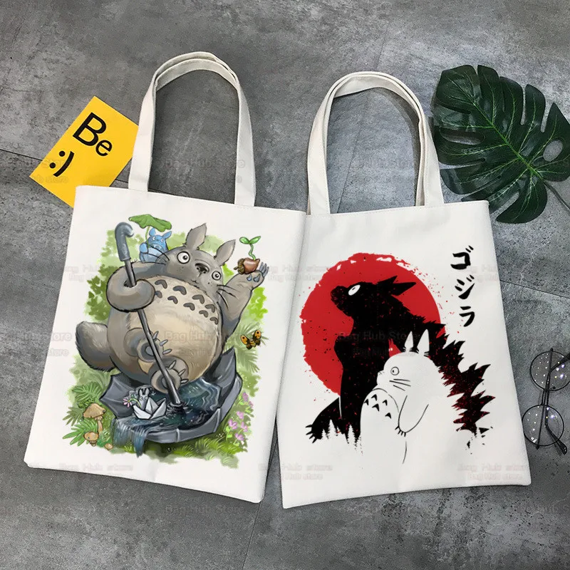 

Women Package Canvas Bag Harajuku Kawaii Anime Handbags Shoulder Bags Shopping Girls Handbag