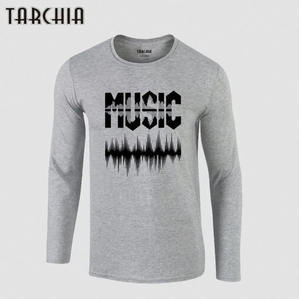 

TARCHIA 2023 New Arrive Music Cotton Graphic T Shirt Men Long Sleeve Oversized Hot Sale T-Shirt Camisetas Hombre Brand