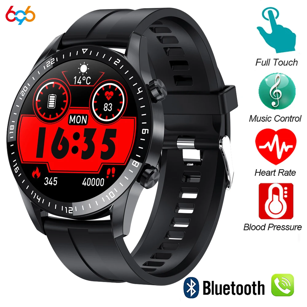 

Умные часы Bluetooth, Смарт-часы с пульсометром для мужчин, несколько спортивных режимов, водонепроницаемые L13 PK GT05 Wacth для IOS Android