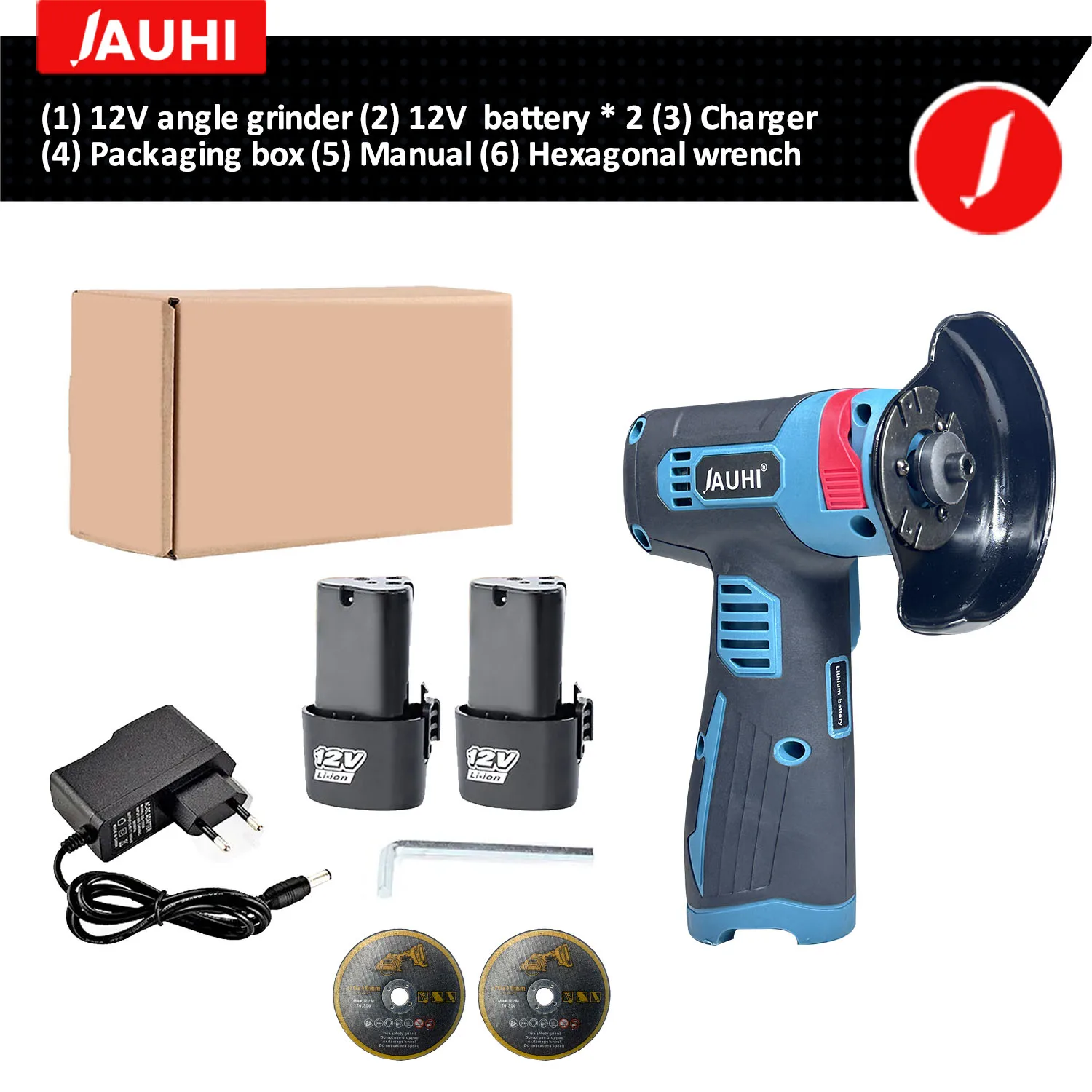 

Угловая шлифовальная машина, 12 В, 19500 об./мин.