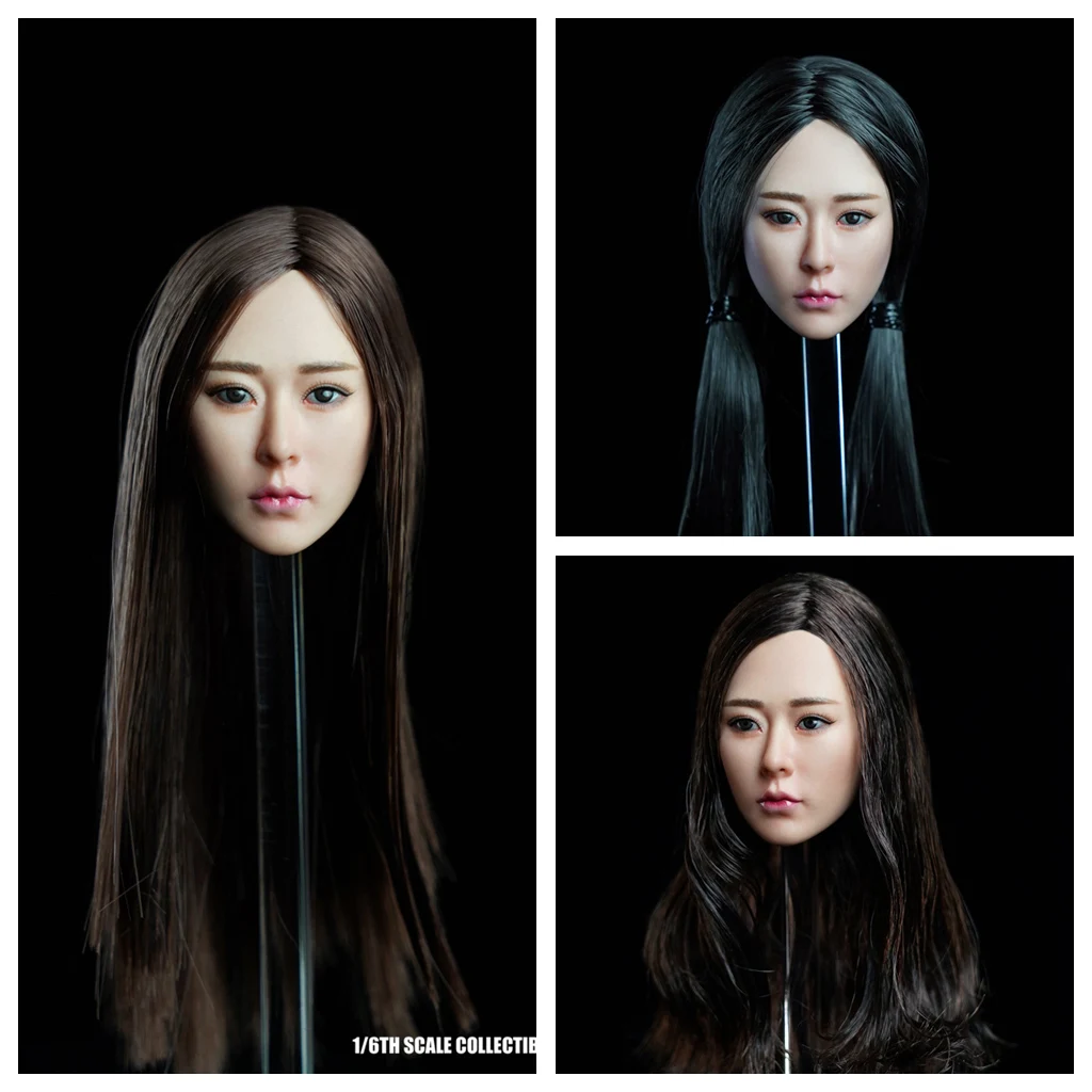1/6 весы аксессуары для кукол красивая голова девушки скульптура PHICEN/TBL Tan Skin 12