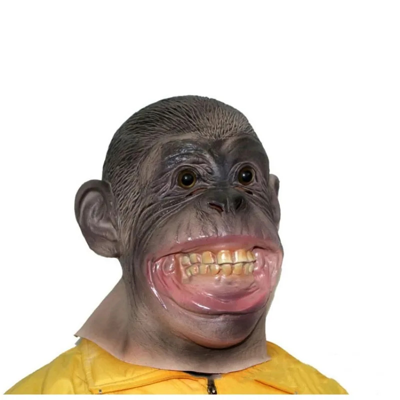 Маска-обезьяна Забавный костюм животного маска гориллы маски жуткая для