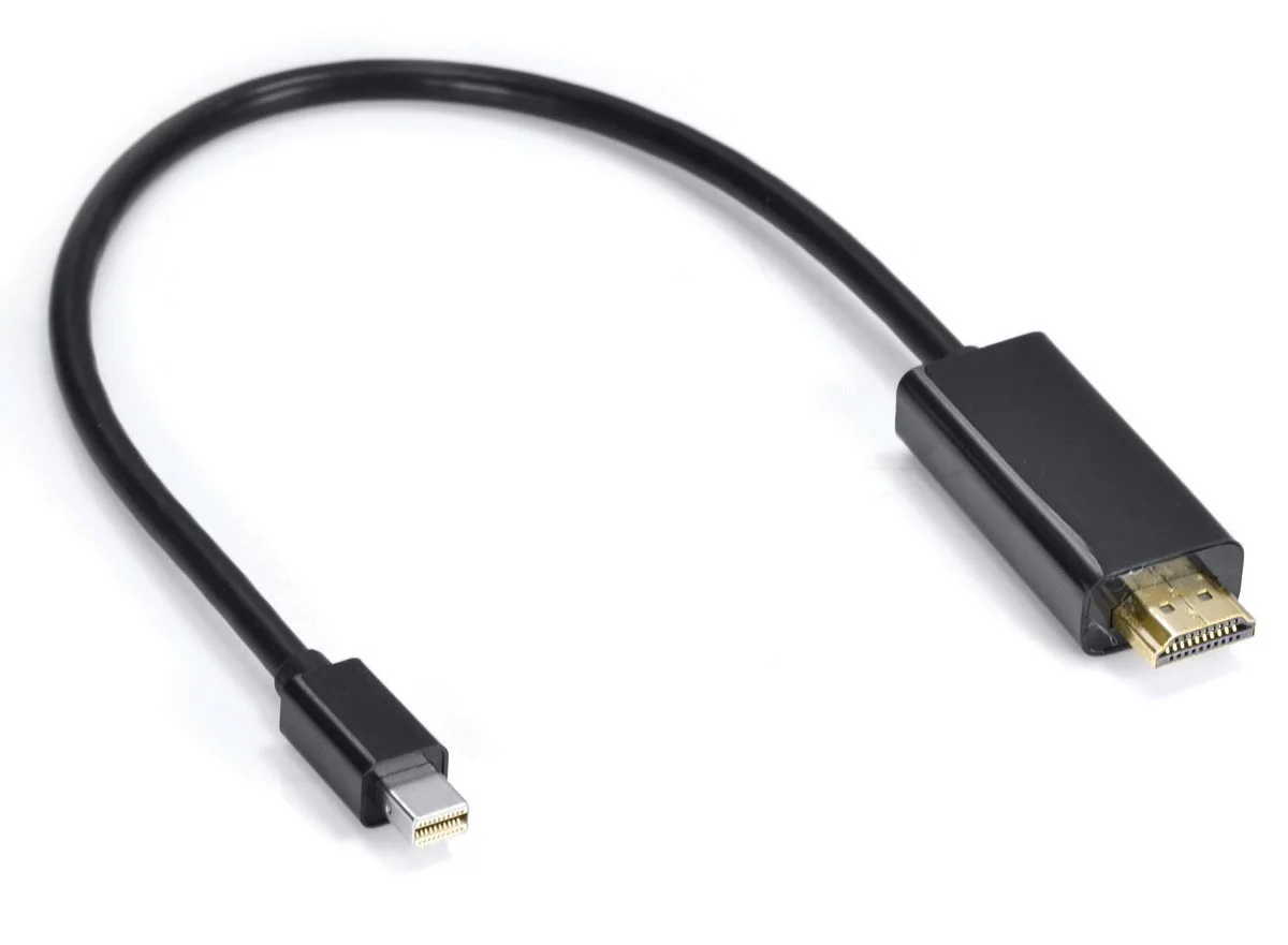 

CABLE ADAPTER/CONVERTER MINI DISPLAYPORT MACHO FOR HDMI MACHO 30 CM