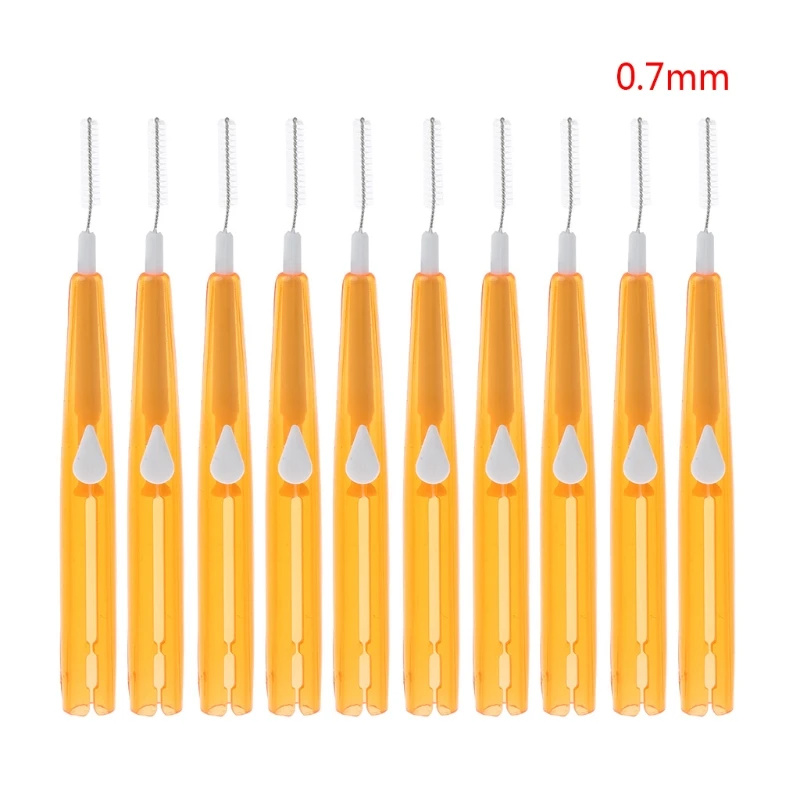 

10pc Adults Interdental Brush Clean Between Teeth Floss Toothpick Oral Care Tool