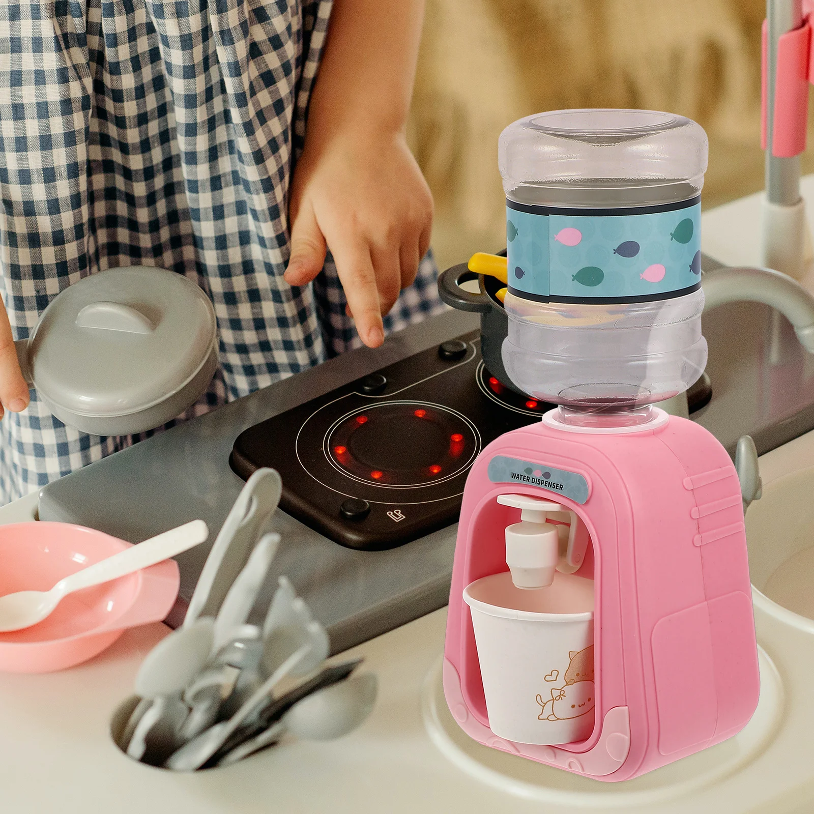 2 шт. игрушка-диспенсер для воды прекрасная модель сцены жизни имитация ресторана