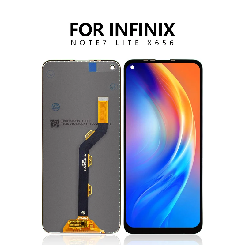 6 6inch mobile phone lcd display with touch screen digitizer assembly for infinix note 7 note7 lite x656 lcd display replacement free global shipping