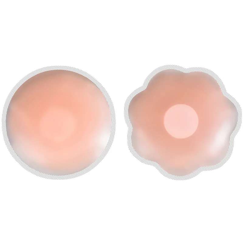 

2 Pcs Nipple Cover Breast Stickers Female Breast Stickers Anti-bump Thin Silicone Nipple Pasties for Wedding Boob Stickers