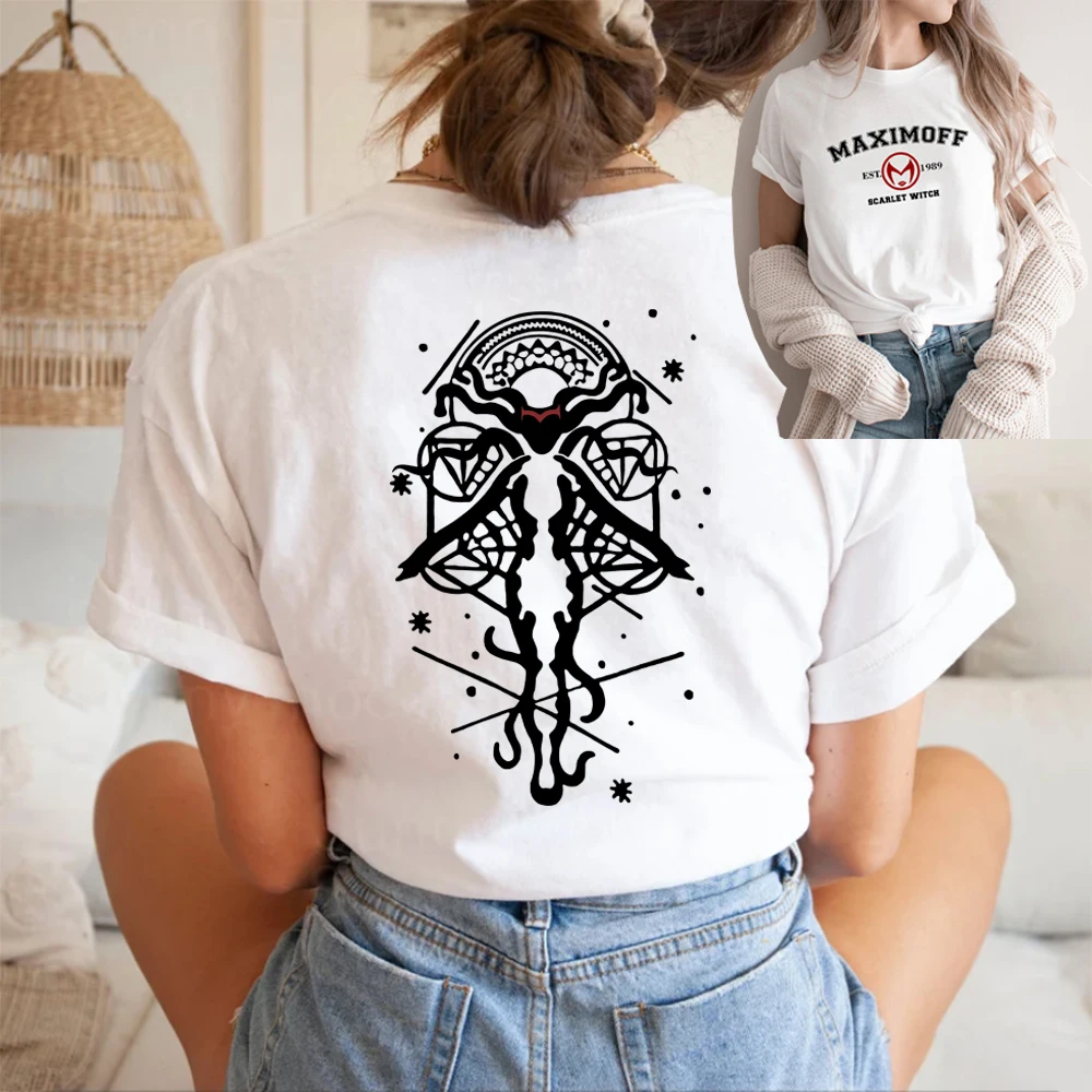 Футболка Wanda Maximoff 1989 женские футболки с графическим рисунком летняя футболка
