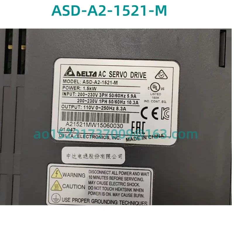 Оригинальный тест 100% OK A2 series кВт ASD-A2-1521-E ASD-A2-1521-F ASD-A2-1521-L ASD-A2-1521-M AC сервопривод