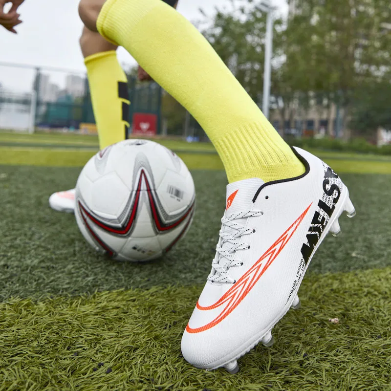 2022 Original Men's Football Shoes Kids Turf Men Soccer Shoes Cleats Sneakers AG/FG Spikes Training Sport Futsal Shoes for Men