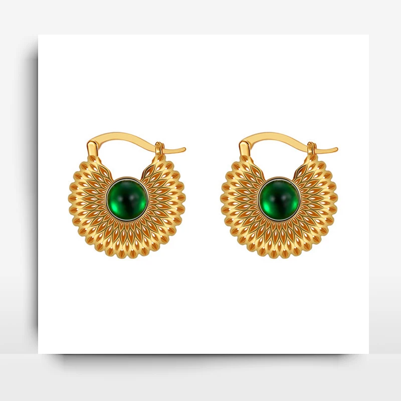 

Euramerican Court Style Temperament Vintage ins Hollowed-Out Jewelry Earrings For Women's Unique Design Sense Versatile Earwear