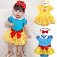 baby belle dress romper newborn clothes baby girl princess dress jumpsuit infant birthday party costume 0 to 18 months