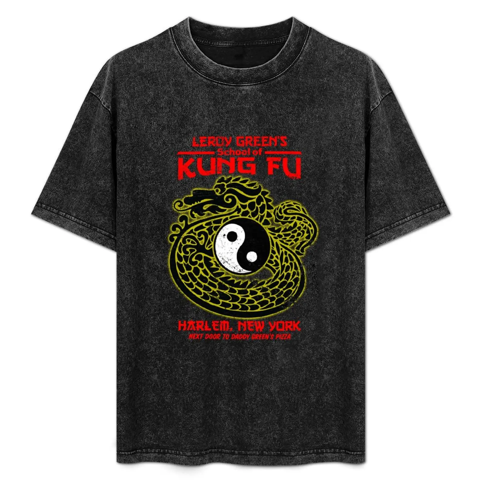 Фото Футболка Leroy Green's School of Kung Fu, рабочая футболка для механиков №1