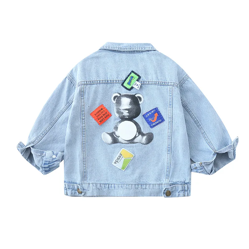 

Джинсовая куртка для мальчиков и девочек 2-11 лет