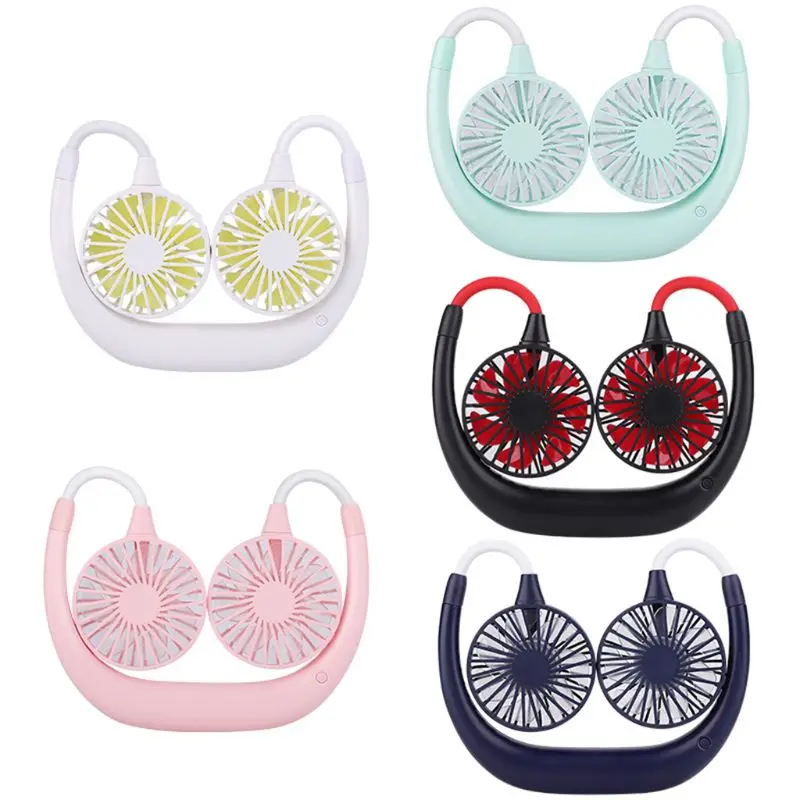 

Вентилятор для шеи без помощи рук, аккумуляторная батарея, небольшой портативный вентилятор для занятий спортом на открытом