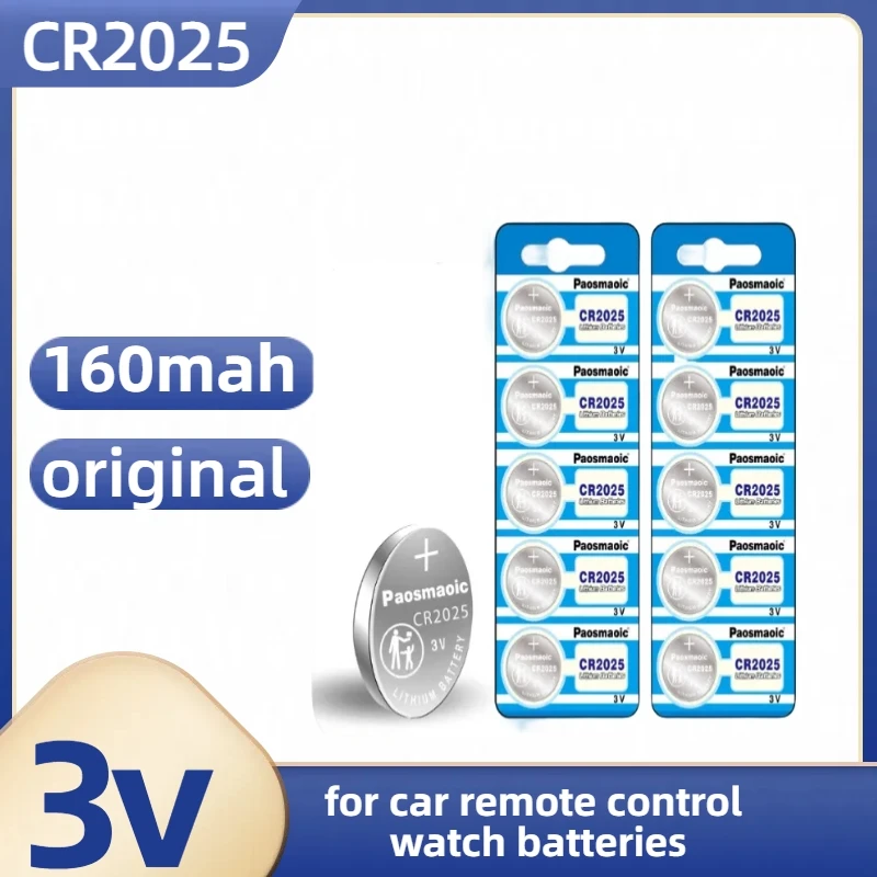 Новинка, CR2025 5/10/30 шт., батареи с монетами, DL2025 BR2025 LM2025 ECR2025 3 В, литиевая батарейка для часов, автомобильного ключа дистанционного управления