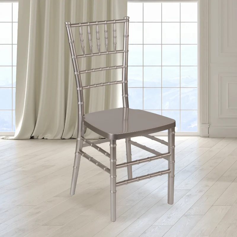 

PREMIUM Series Pewter Resin Stacking Chiavari Chair