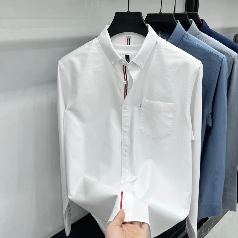 Мужская классическая рубашка из хлопка