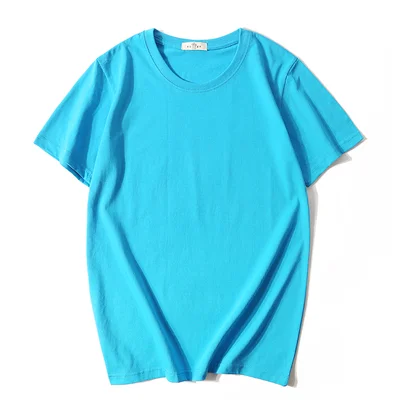 

Men's cotton short-sleeved t-shirt round neck bottoming shirt loose solid color comfortable