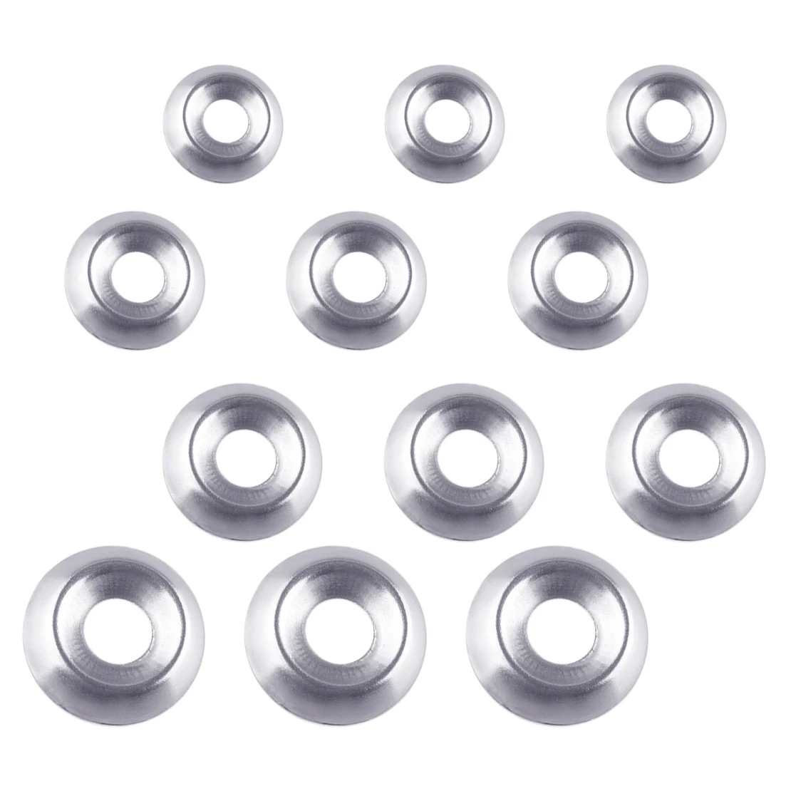 

120Pcs/set Silver Screw Cup Countersunk Finishing Washers Gasket No 6 8 10 12 For Countersunk Head Wood Screws Self Tappers