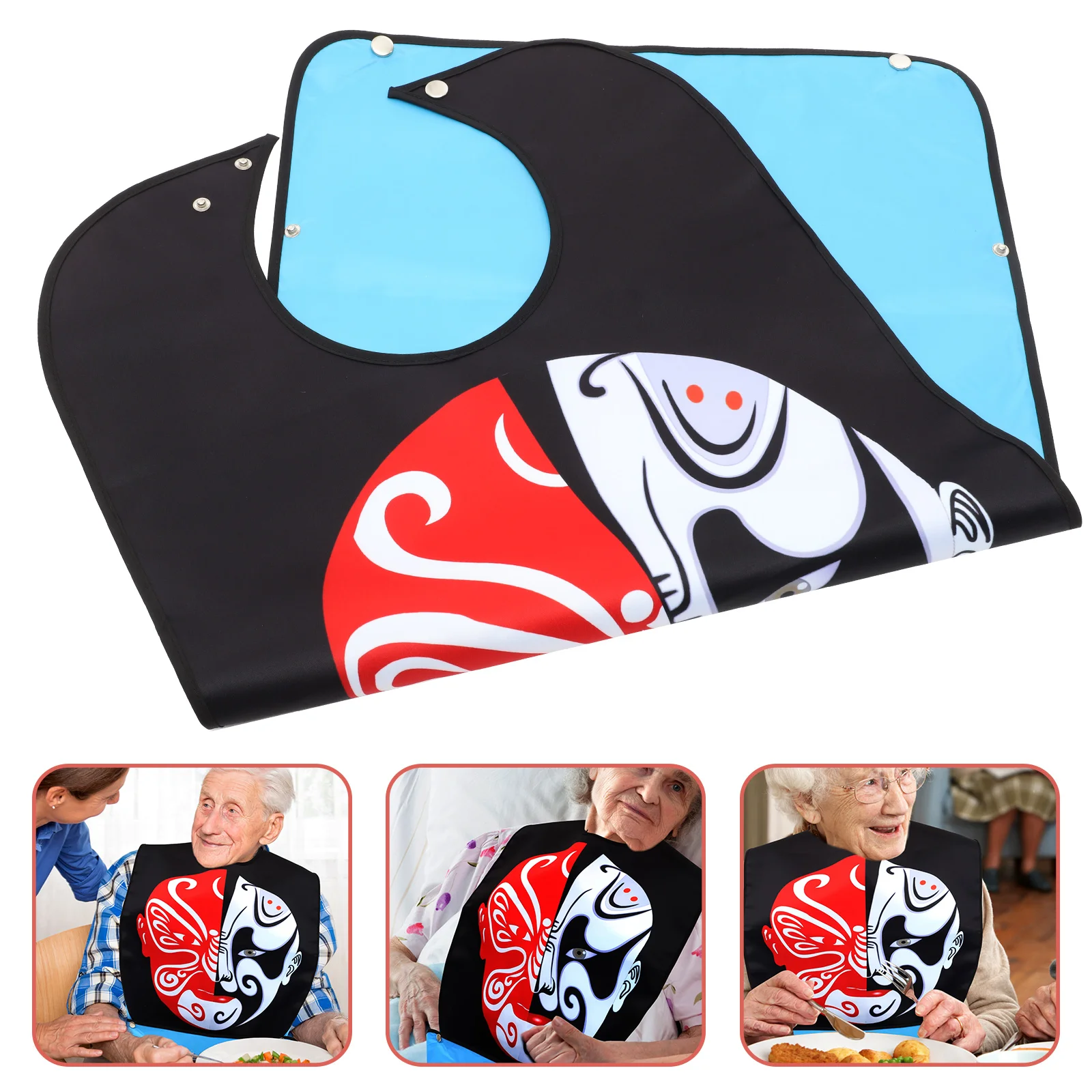 

Bib Adult Bibsopera Cloth Protector Clothes Decorative Clothing Pattern Eating Care Multi Use Women Waterproof