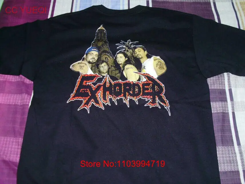 Редкий Exhorder Band Tour концерт черный Размер Женская 100% хлопковая Футболка GS048