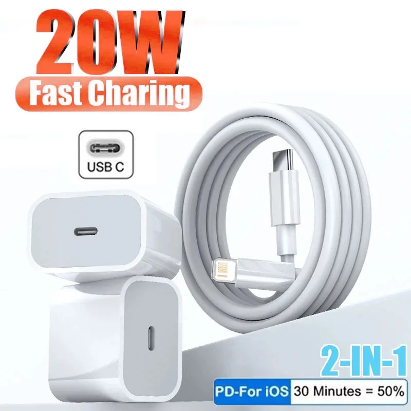

20W Pd Usb C Fast Charger For Apple Iphone 13 Pro Max 12 mini X XS 11 iPad Cable Type C Quick Charging Phone Adapter EU US Plug