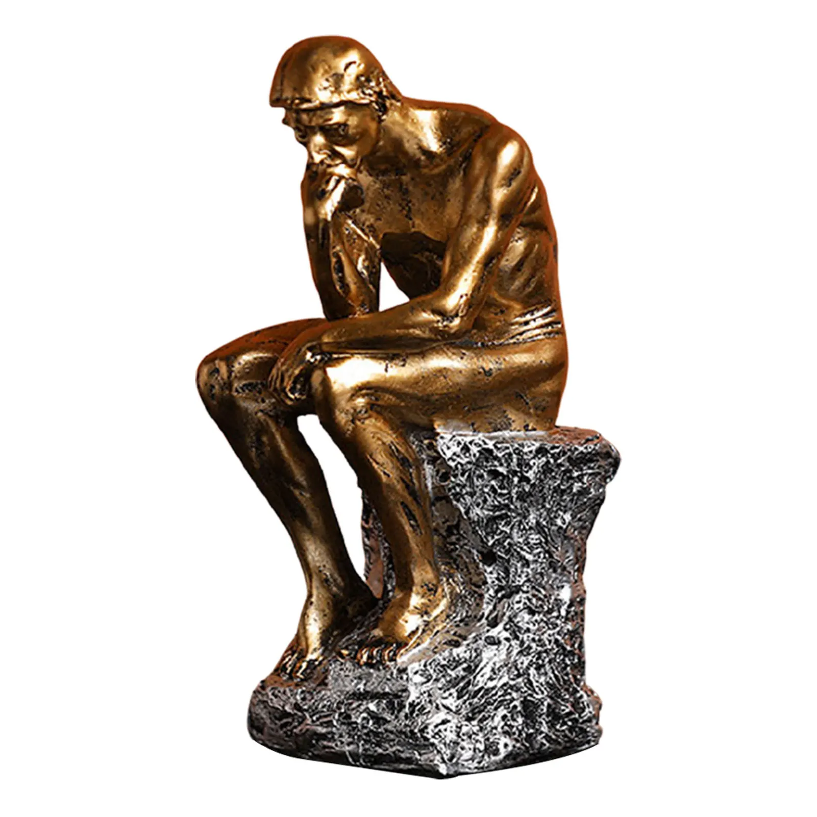 

Living Room Thinker Statue For Desktop Stable Resin People Gift Thinking Man Office Bedroom Craft Sculpture Ornament Home Decor