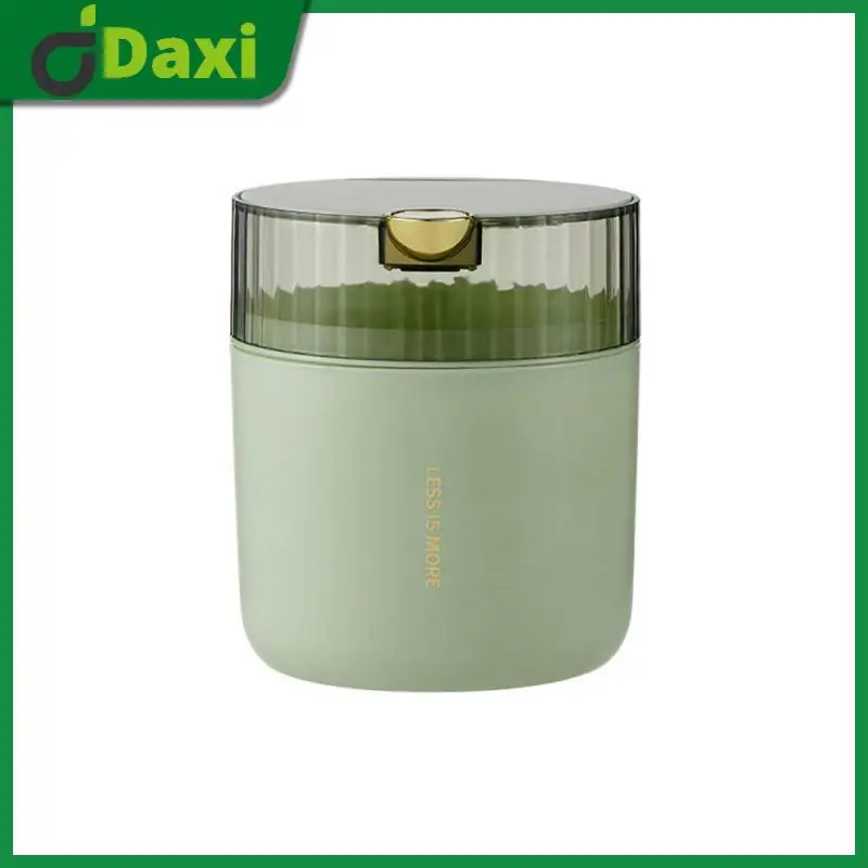 

Large Capacity Grocery Bucket Barrel Shape Home Desk Dustbin Multifunctional With Cover Clean Workspace Storage Box Push-type