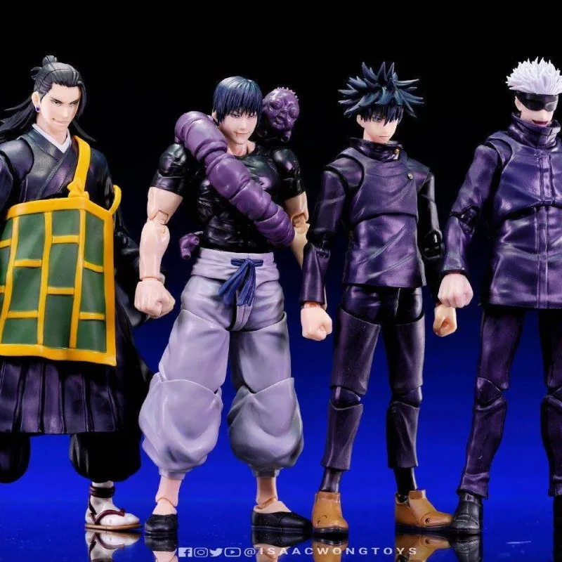 Фото Оригинальные фигурки Bandai S.H.Figuarts: Юдзи Итадори, Сукуна, Годжо, Тоуи, Фушигуро, Нобара, Кугисаки — игрушки-фигурки для мальчиков и девочек, подарок №5