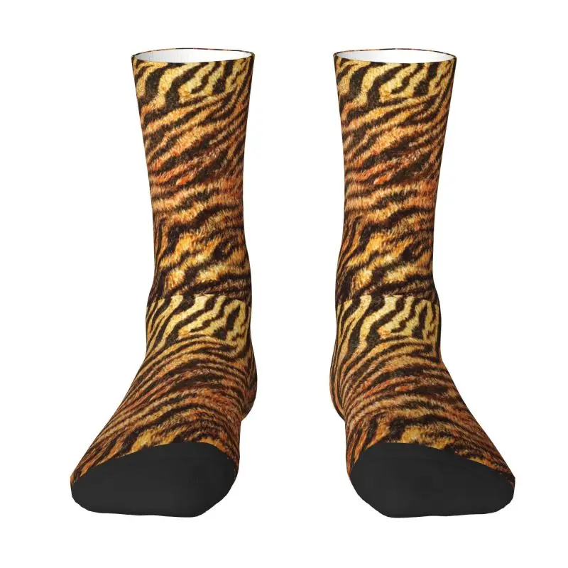 

Новинка, Мужские Носки с рисунком из Бенгальского Тигра и меха дикой природы, теплые удобные носки унисекс с леопардовым принтом