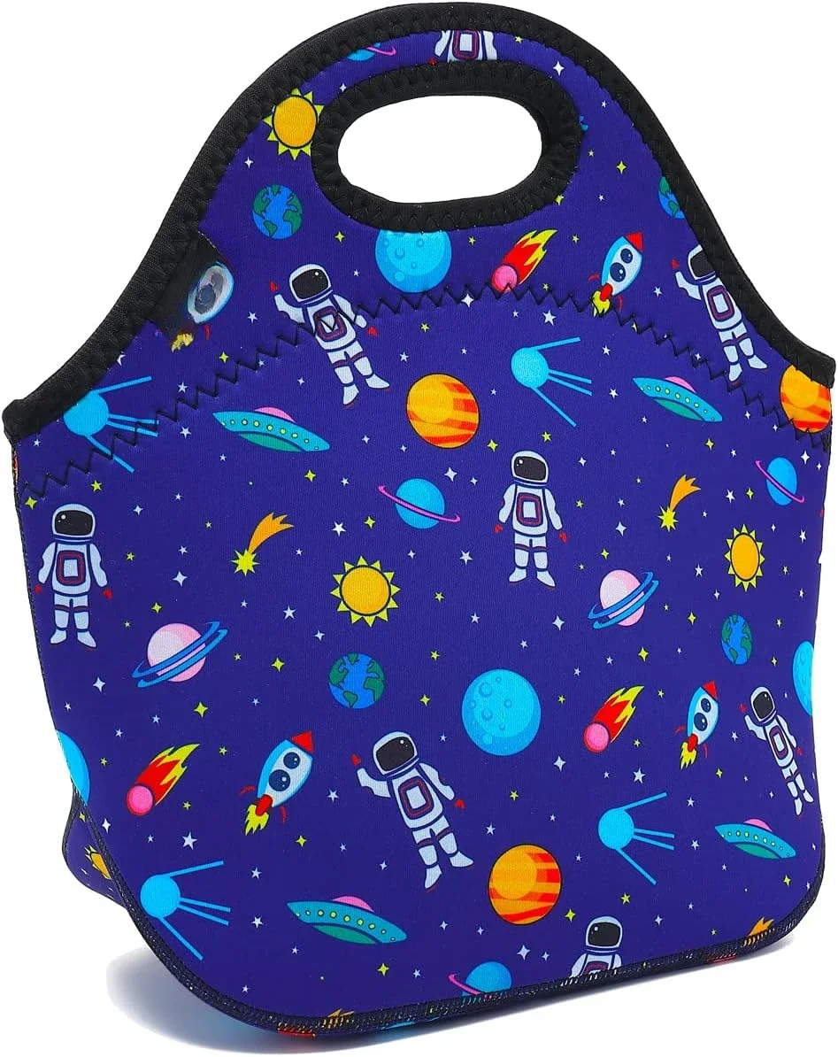 Неопреновый ланч-тоут теплоизолированный фотобокс для мальчиков с молнией