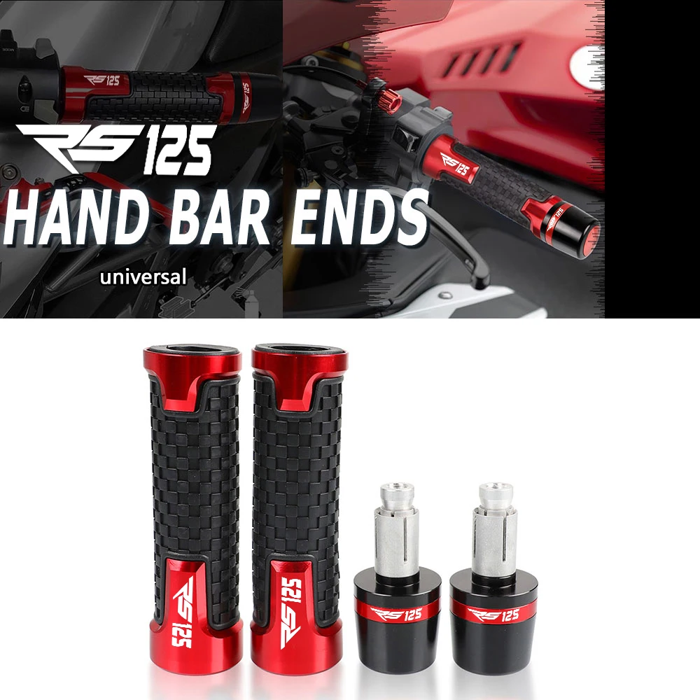 

Motorcycle 7/8 " 22mm handle grips handlebar Handle Bar End Cap For APRILIA RS125 RS 125 1995 1996 1997 1998 1999 200 2001 2002+