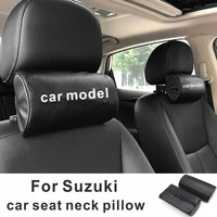 2pcs for suzuki swift alto vitra tianyu qiyue car seat head and neck pillow carbon fiber support protection cervical pillow