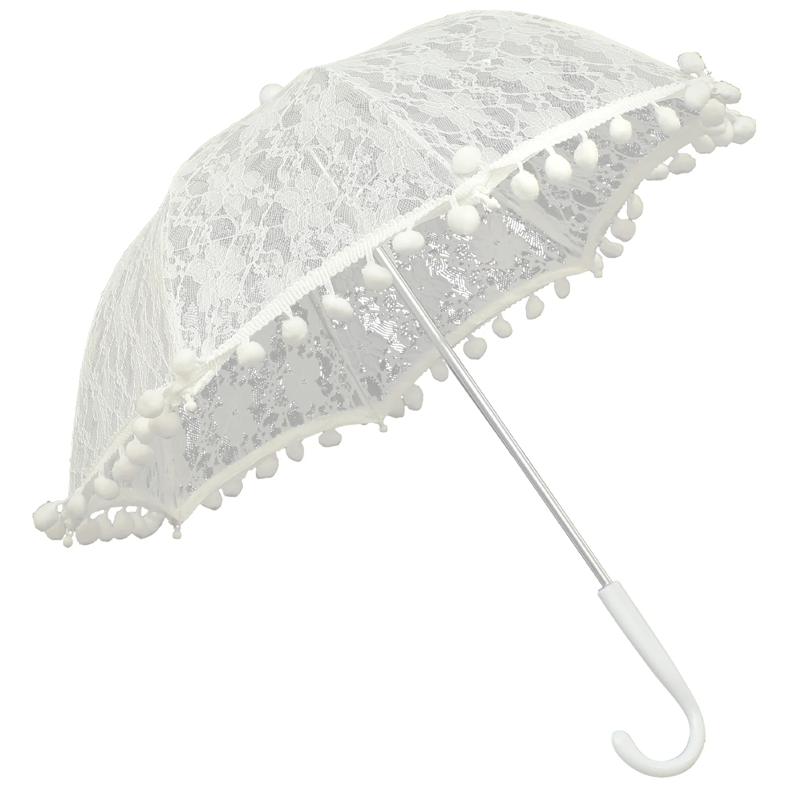 

Costumes For Kidsses Wedding Bridal Umbrellas Girls White Trim Performance Flower Bulk Plastic Decorative Baby