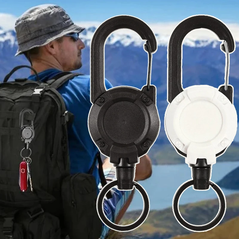 

Выдвижной брелок, портативный автоматический выдвижной Проволочный Трос, пряжка, телескопический держатель для значков, сверхмощный, несколько инструментов