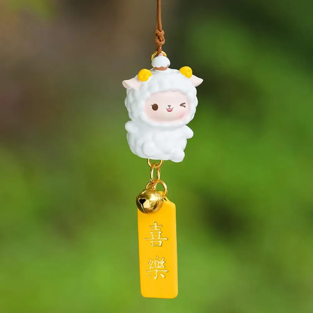 

Attractive Realistic Bell Sheep Auto Rearview Mirror Ornament Interior Accessories Hanging Ornament Car Hanging Pendant