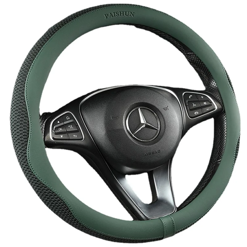 

Car Steering Wheel Cover Universal Suitable for All 38cm Vehicle Models Quality Flax O-type Car Accessories Non-slip Sweatproof