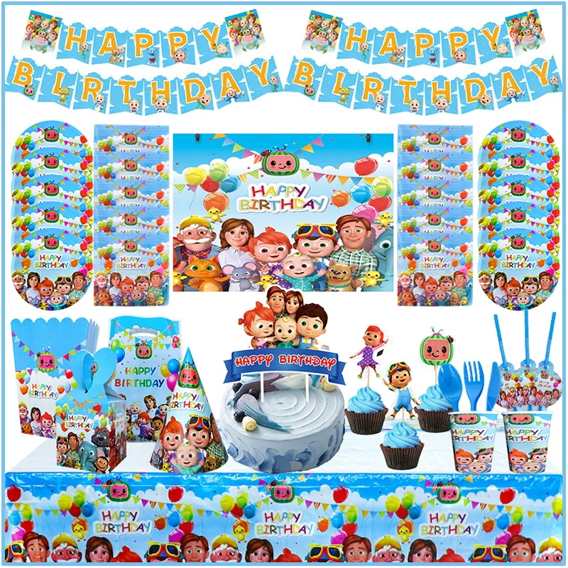 Мультяшный арбуз искусственное украшение бумажная посуда наполнитель тарелка