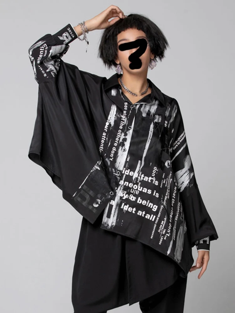 XITAO трендовая рубашка с рукавами летучая мышь модная контрастная цветная