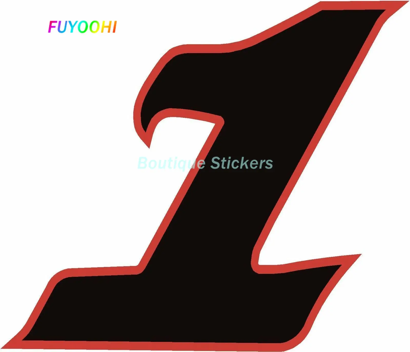 

FUYOOHI Exterior/Protection Boutique Stickers Digits Plus Store Racing Stickers Number Vinyl Car Sticker White/Orange